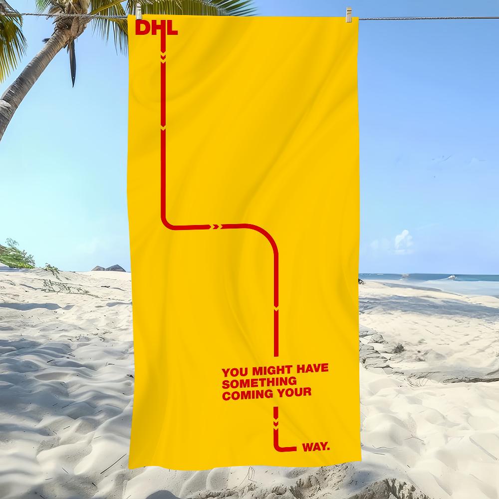 Hot Trend Barcode Label D-DHL-S Towel Soft Pool Gift For Travel Gym Shower Camping Quick Dry Sports Large Beach Towel