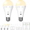 Rechargeable 2600mAh Light Bulb with Large Battery Backup – Perfect As Emergency Lights for Home Hurricane Preparedness&Outages