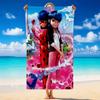 Miraculous Ladybug Schnelltrocknendes Mikrofaser-Strandtuch Weiches Saugfähiges Sandabweisendes Handtuch Für Strand Pool Reisen Sommer