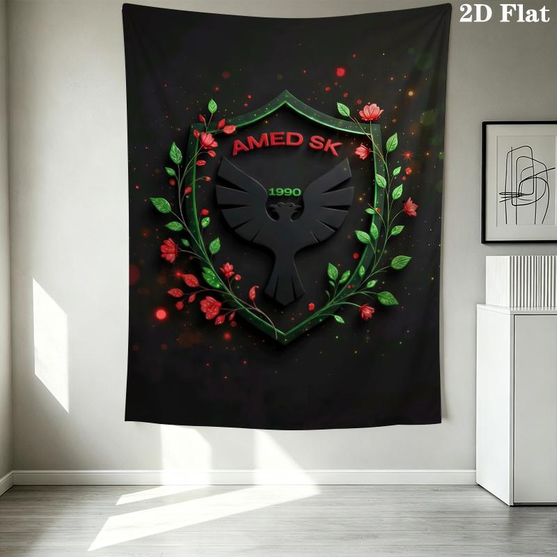 Amedspor Duvar Kilim Estetik Duvar Askısı Baskılı Kumaş Battaniye Yatak Odası Oturma Odası Ev Dekorasyonu İçin Dekoratif Kilimler