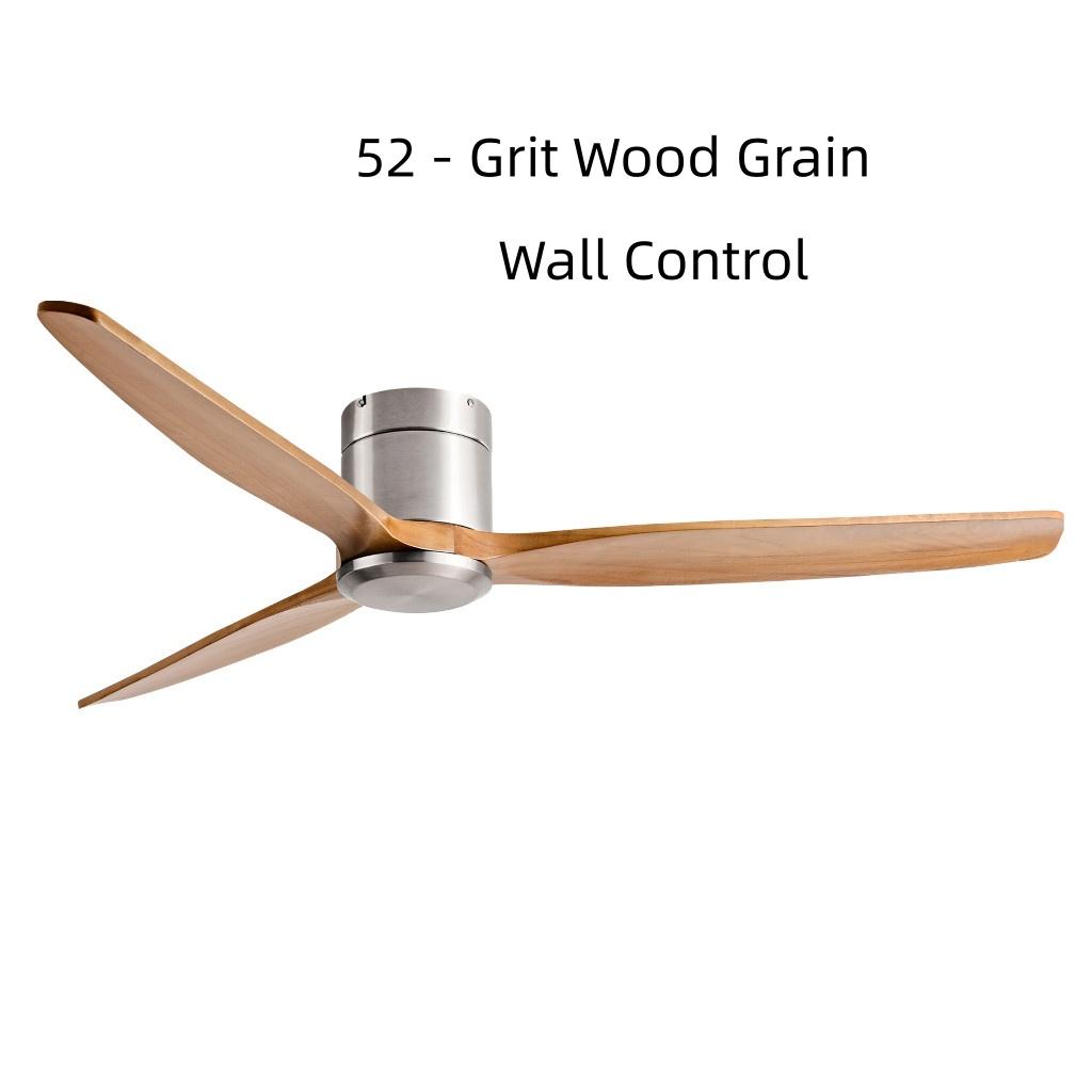 42-60" Modern Whisper-Quiet Villa Hotel Decoration Fan Commercial Ceiling Fan Style Solid Wood Blades Electric Fan
