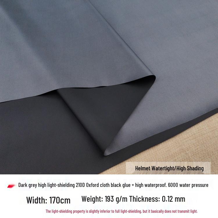 Oxford Waterproof Black Glue Sunshade Fabric: Heat-Insulating, Rainproof Outdoor Canopy Tent Fabric