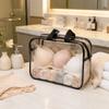 Transparent Makeup Bag Large Capacity Cosmetic Bag Clear Handbag  Suitable For Men Women