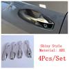 For Nissan Kicks 2025 2026 Car Outer Door Handle Cover Cap Sticker Exterior Trim ABS Chrome / Black / Carbon Fiber Accessories