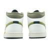 Jordan Air Jordan 1 Moss Green White Rhythm Mid top Vintage Basketball Shoes Men's HV4091-102(Team1321-)