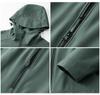 Men's Windproof Hooded Rain Jacket - Easy Care, Wrinkle Resistant, Durable Autumn Sport Outerwear
