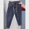 High Waist Harem Jeans for Pear-Shaped Women - Spring/Autumn Slim Fit In Plus Sizes