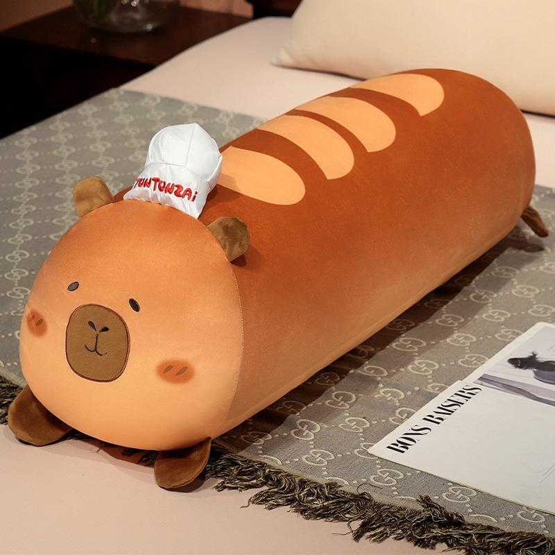 

Soft Capybara Bread Pillow Plush Toy Doll Kapibara Doll Home Pillow Muppet Doll 50cm（0.65kg）