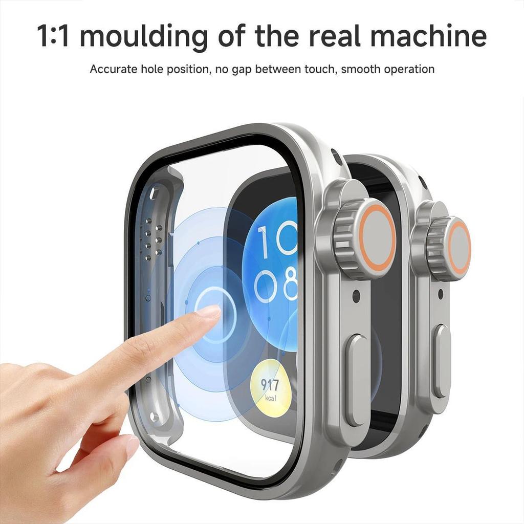 Screen Protector + Tempered Glass Case for Huawei Watch Fit 3 Case Frame As ultra2 Smart Watch Strap Case for Huawei Watch Fit 3
