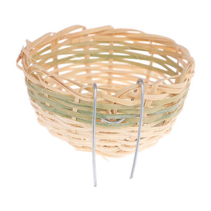 Creative Farmhouse Pastoral Style Decorative Personality Bamboo Woven Belt Hook Bird'S Nest