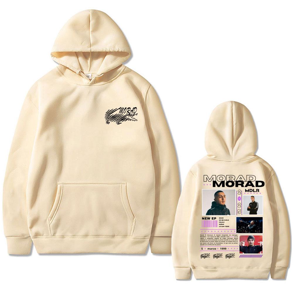 Rapper Morad MDLR Graphic Hoodie Men Women Fashion Hip Hop Oversized Sweatshirt Casual Long Sleeve Pullovers Vintage Streetwear