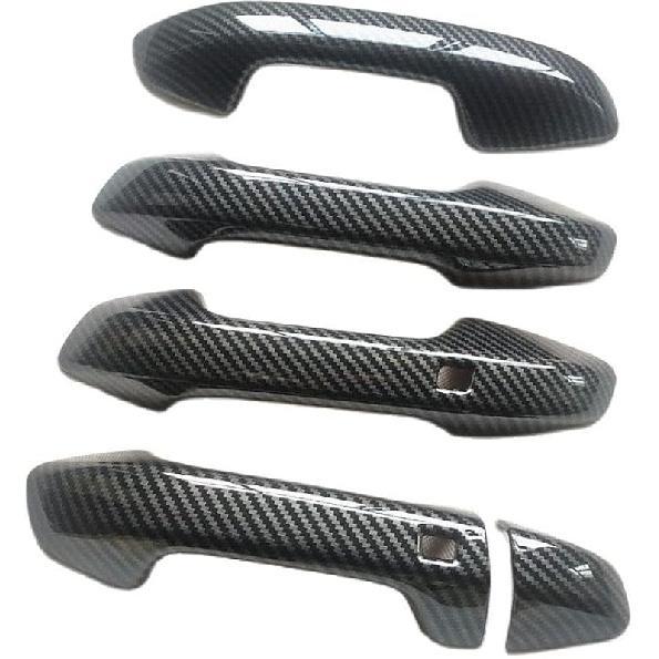 Door Handle Cover Trim Fit for Kia Forte Cerato K3 BD 2019 2020 2021 GT ABS Plastic Imitation Carbon FiberLHD