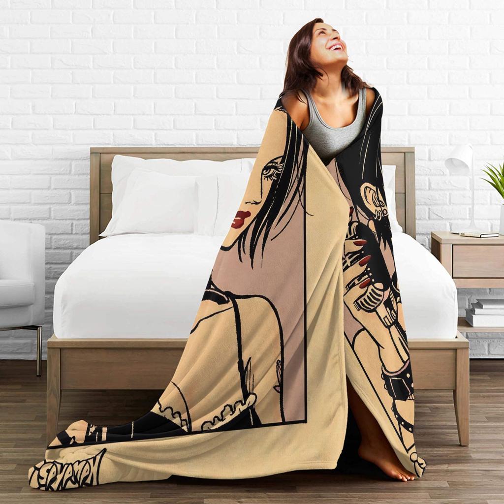 Warm Blanket Travel Nana Osaki Manga Panel collage Throw Blanket  Flannel Bedspread For Couch Chair Fluffy Sofa Bed Cover