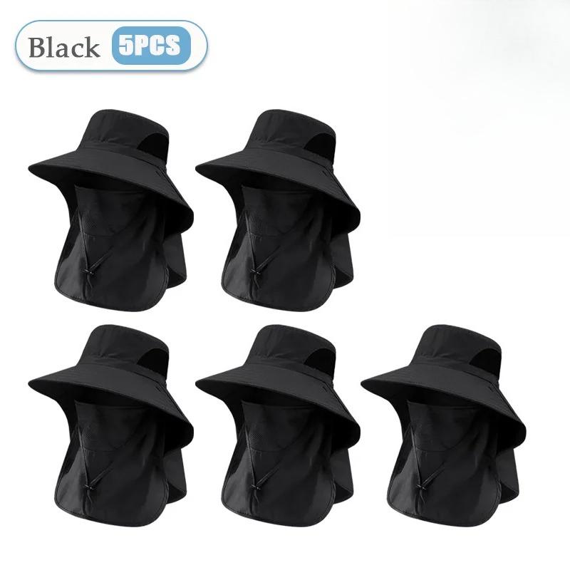 Letní sluneční čepice UV ochrana Venkovní lov Rybářská čepice pro muže Ženy Turistika Kempování Kšiltovka Klobouk klopa na krk Rybářský klobouk