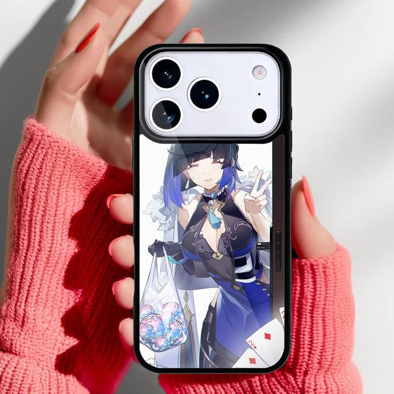 Yelan Genshin Impact Phone Case for iPhone 17 Air 16e 15 14 13 Pro Max Back Cover for 12 11 Pro Coque