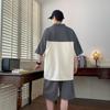 Men's Ice Silk Polo Shirt & Shorts Set
