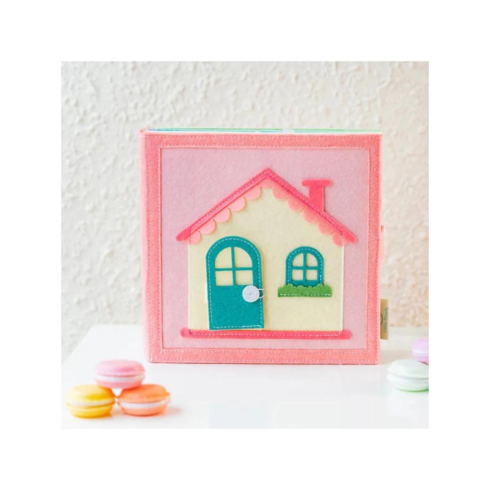 

Busy Book for Toddlers Montessori Busy Book- Quiet Activity Book with Life Skills, Cognition,Matching - Autism Sensory Toy розовый