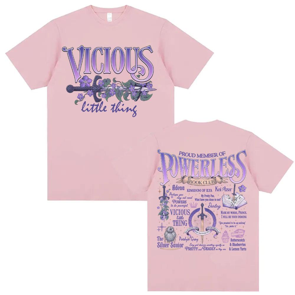 Powerless Book Club Gift Reckless Romance Books Kai Azer Booktok Tshirt Men Women Summer Y2k Short Sleeve T Shirts Streetwear