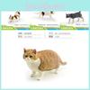 Vibrant Three Color Cat Model Figurine Perfect Gift For Cat Lovers And Collectors