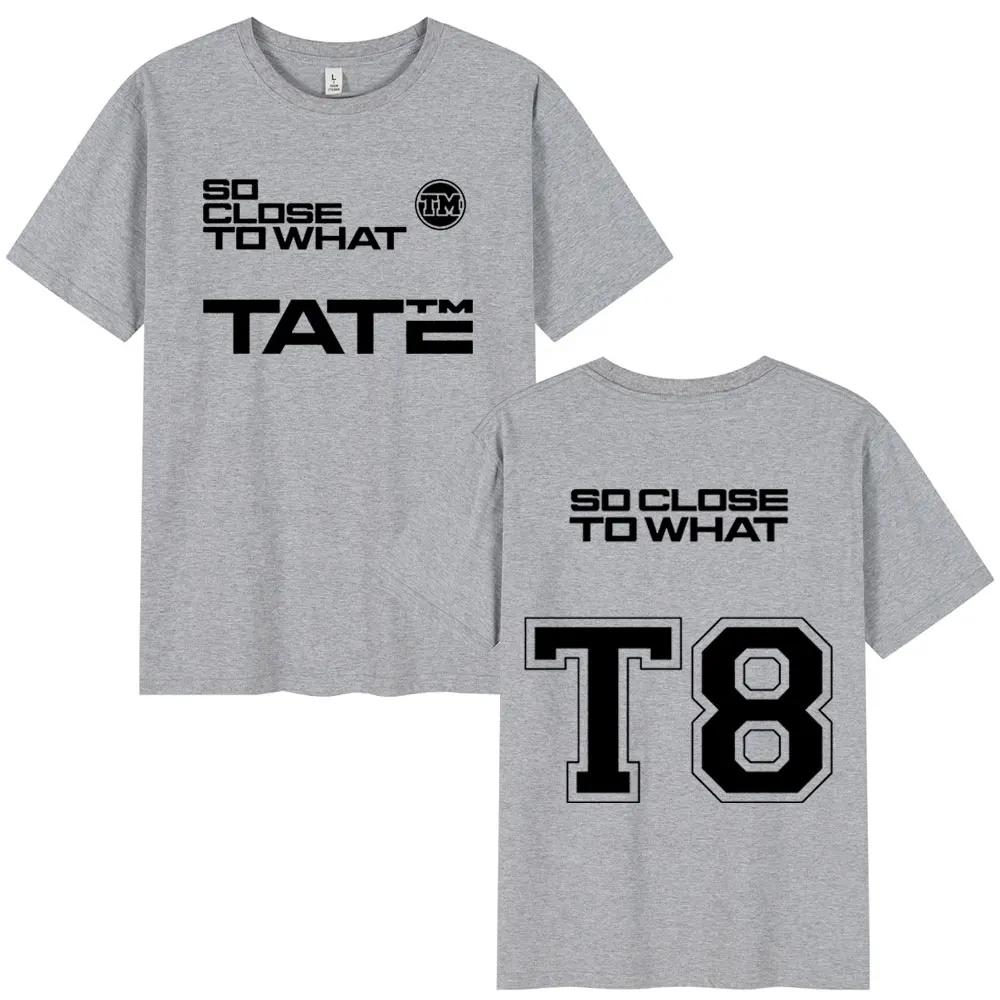 Tate McRae Cotton Crewneck T8 2025 Album T-shirt Men's and Women's Clothing Cotton short sleeve T-shirt Summer top