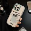 Couple Trendy Dog Mirror Is Suitable for IPhone 16, IPhone 15 Phone Cases 14 ProMax11 Bracelets 12