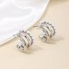 Vintage Punk Exaggerate Simple Niche Design Personality Circle Toroidal Metal Earrings for Women Paty Jewerly GIfts Daily Wear