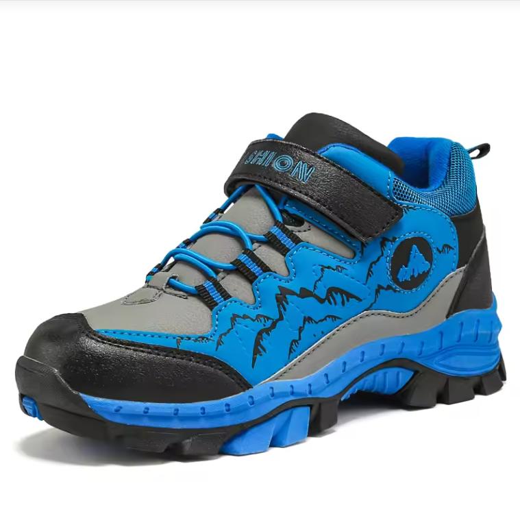 Winter Hiking Shoes Boy Kids Snow Boots Teenagers Children Shoe Walking Climbing Sneakers Leather Waterproof Non-slip Sport Warm