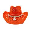 Corn Husk Material Straw Hat Western Cowboy Hat Spring and Summer Men and Women Panama Sun Hat Elegant Cowboy Straw Hat