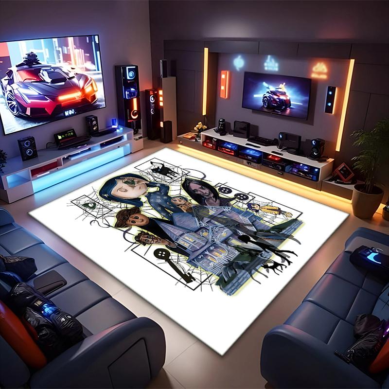 1PC Coraline Rug - home decoration Carpet For Living Room Bedroom Flooring Computer Chair Area Rug