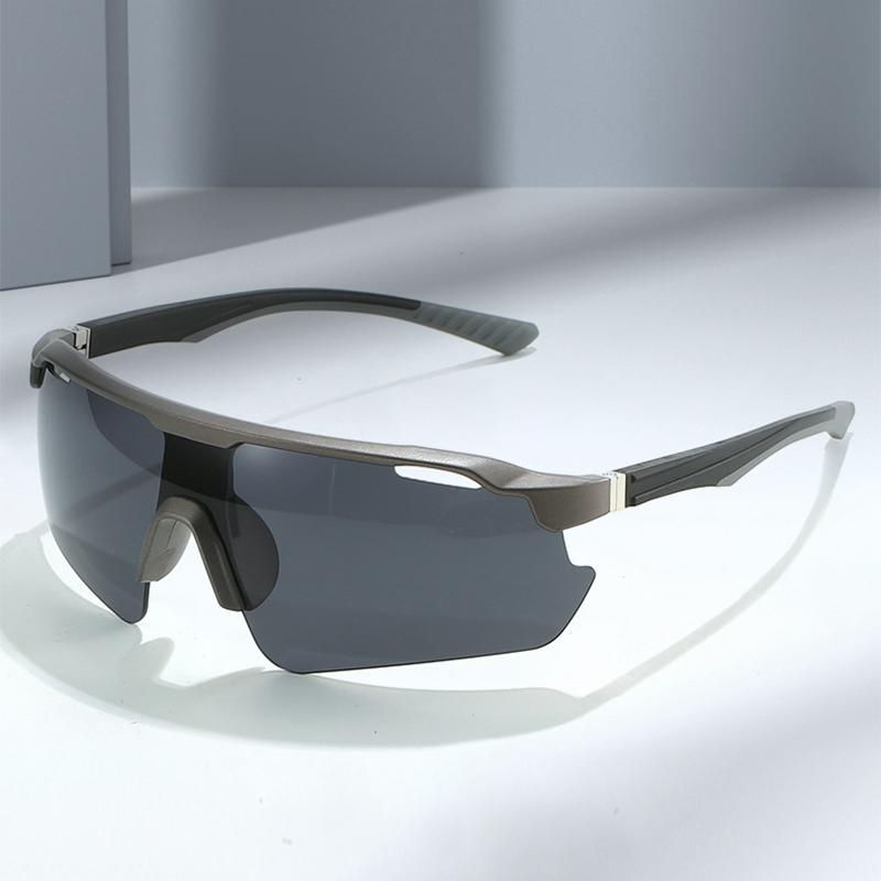 Half Frame Large Frame Cycling Glasses For Men And Women Y2k Futuristic Outdoor Sports Colorful Windproof Sunglasses 8829