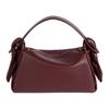 Furoshiki Adjustable Detachable Shoulder Strap Zipper Closure Leather Shoulder Crossbody Tote Bag Women Bags Bordeaux-Red FE62SA818L01.23