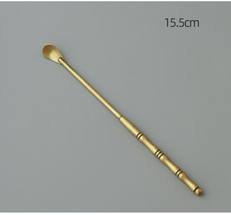 Brass Incense Seal Tool DIY Play Extension Incense Seal Incense Shovel Incense Scoop Ash Incense Sweep Incense Supplies Tools