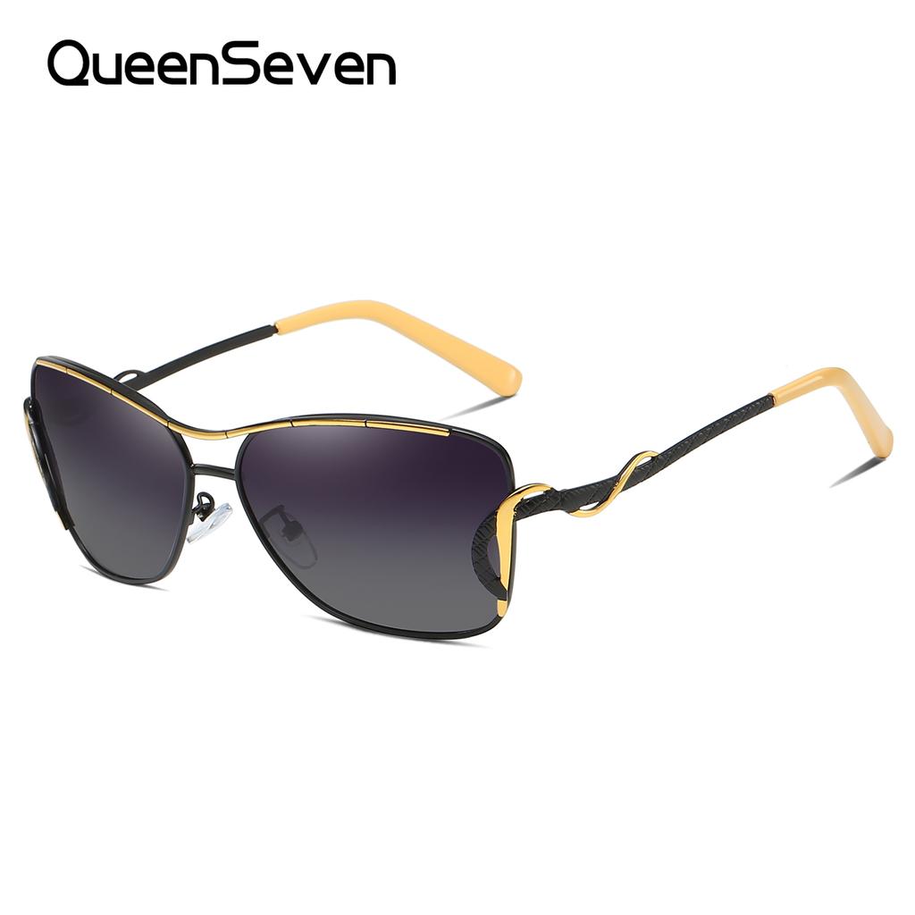 QueenSeven Unisex Metal Polarized Toad Mirror Fashionable Outdoor Driving Sunglasses, UV400