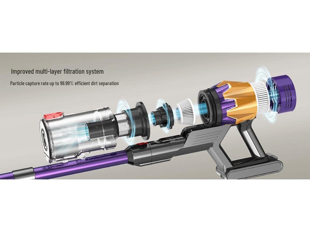 High-Power Brushless Handheld Vacuum Cleaner – 550W Multi-Function with Strong Suction for Home and Pet Hair Removal