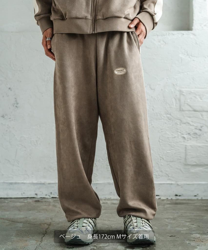 [IMPROVES] [SIDEWAYSTANCE] Suede Punch Track Pants