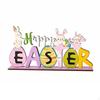 Easter Wooden Desktop Decor, Letter Sign, Bunny Oval, Seasonal Party Display