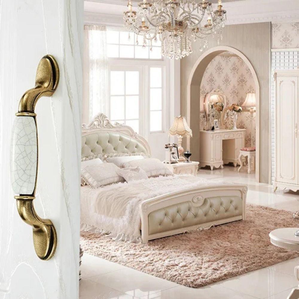 Antique Ceramic Cabinet Handles Zinc Zinc Zinc Alloy Wardrobe Door Handle Drawer Knobs  Cabinet Door