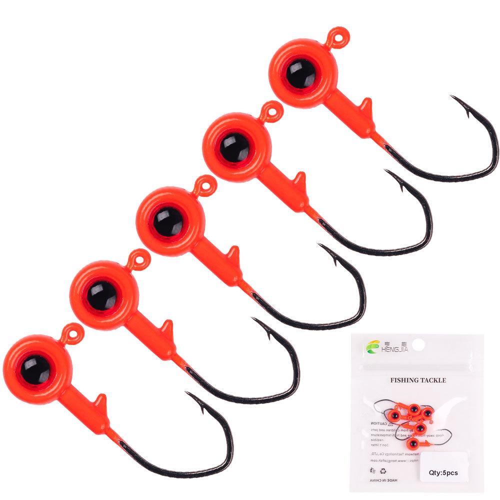 Olecranon Jig Hook Big Eyes New Fishhook Wholesale New Henjia Fishing Gear Set Combination Jig Hook Micro Item Small Hook