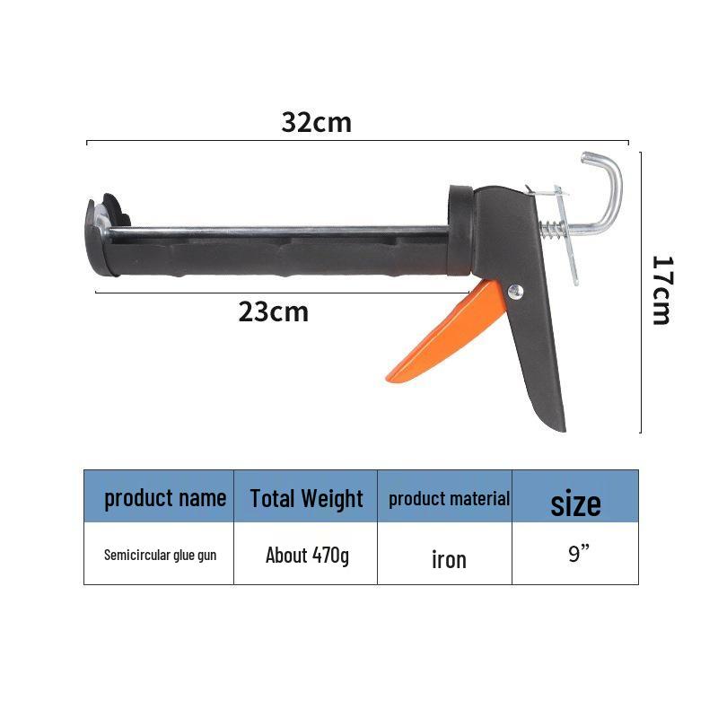 Industrial Rotating Caulking & Grouting Gun 300ml – Professional Manual Tool for Decoration