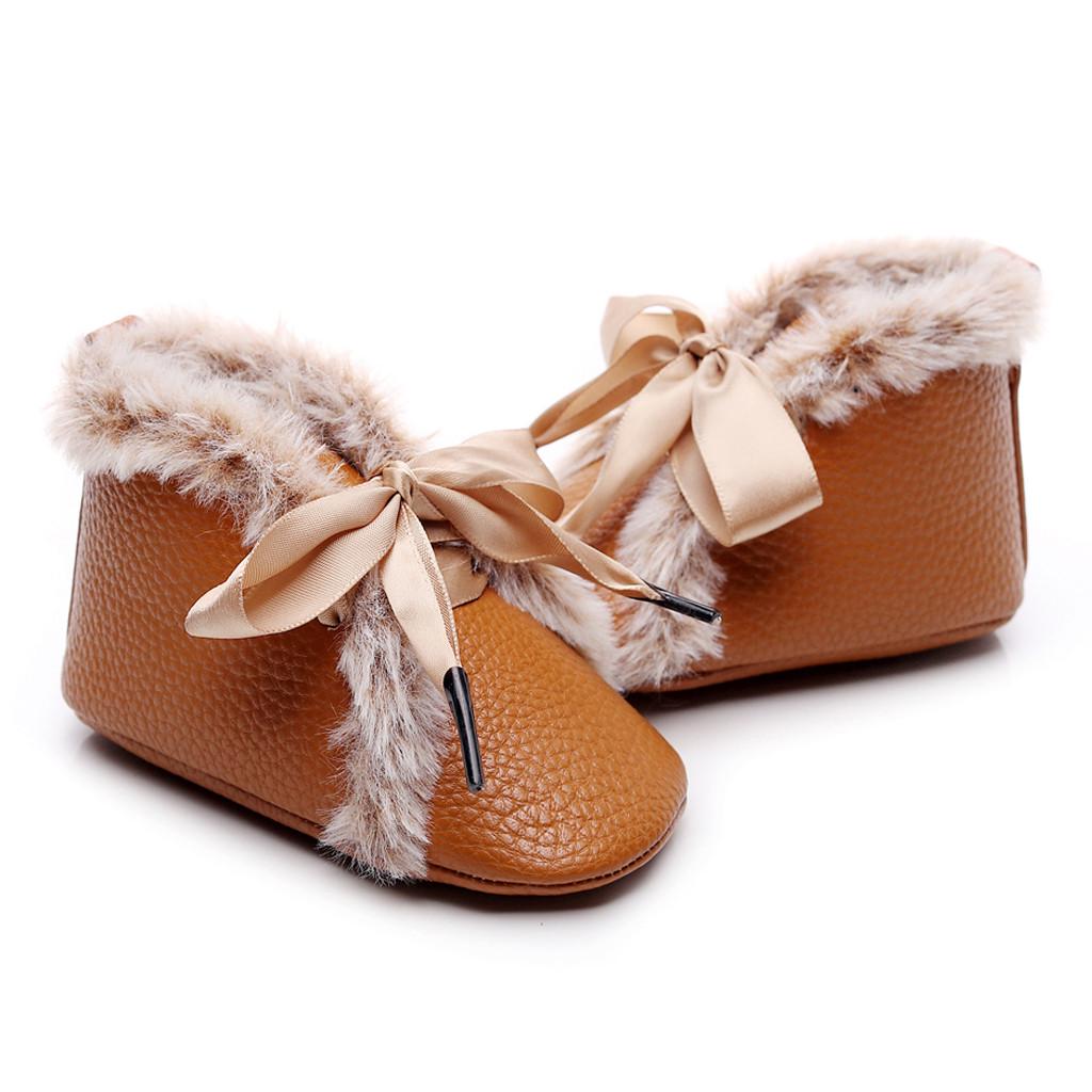 Baby-Stiefel für Neugeborene, Mädchen und Jungen, warme Schuhe, Lauflernschuhe, Stiefeletten