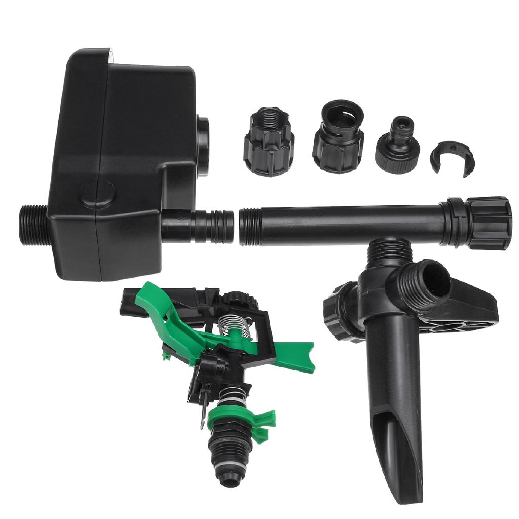 Garden Sprinkler Spike Lawn Grass Motion Activated Water Animal Cat Dog Pet Repellent Deterrent Sprinkler Pest Repellent Black