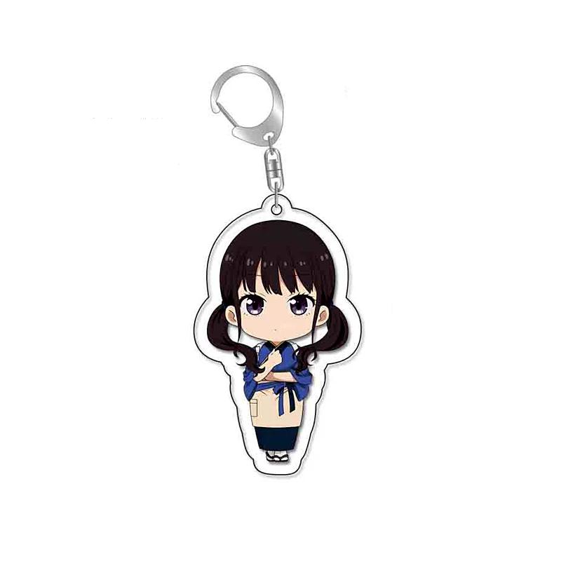 Lycoris Recoil Nishikigi Chisato Inoue Takina Acryic Anime Keychain Cartoon Keyring Bag Parts & Cos Accessories