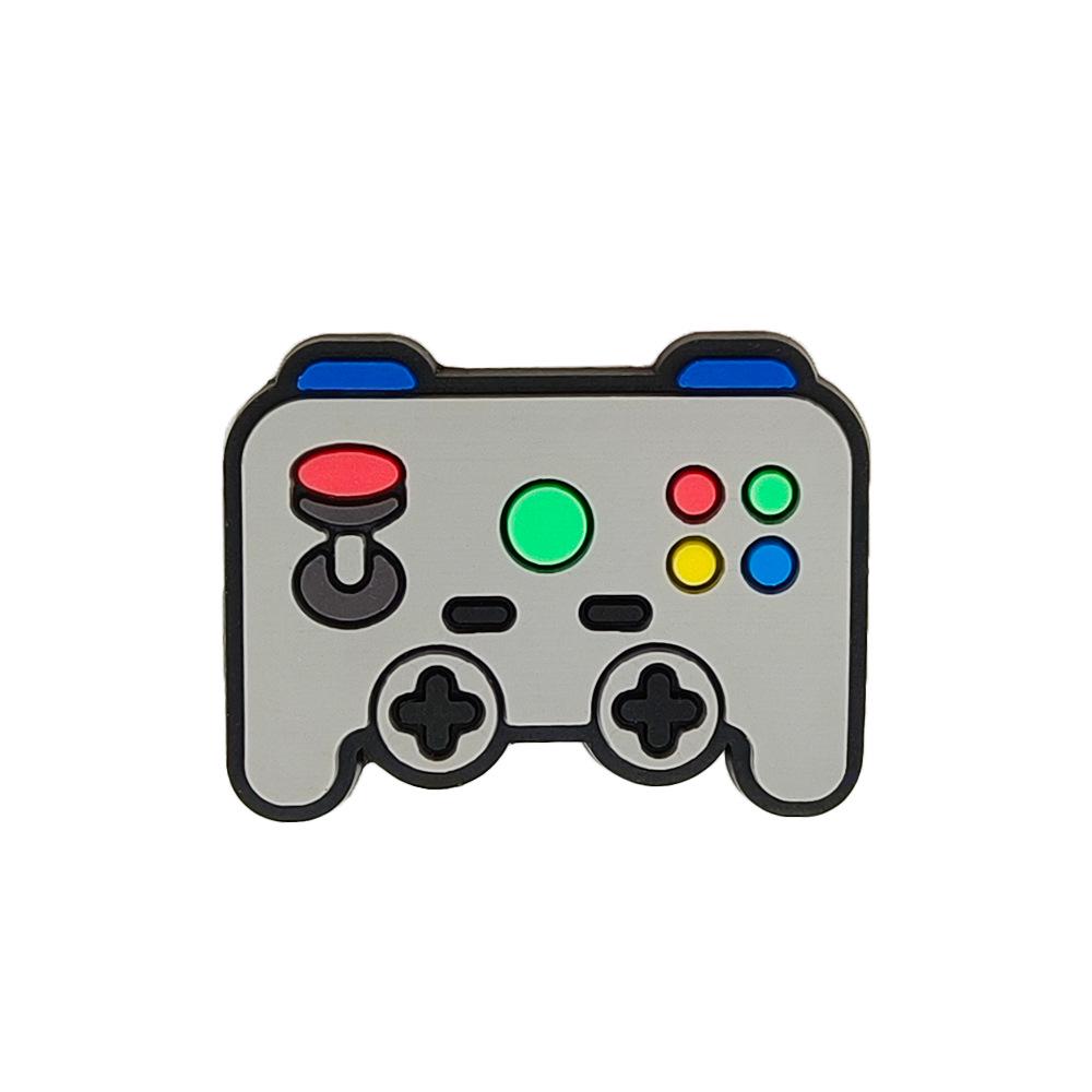 35-Piece Game Console Shoe Charm Set - Creative PVC Soft Rubber Clog Accessories