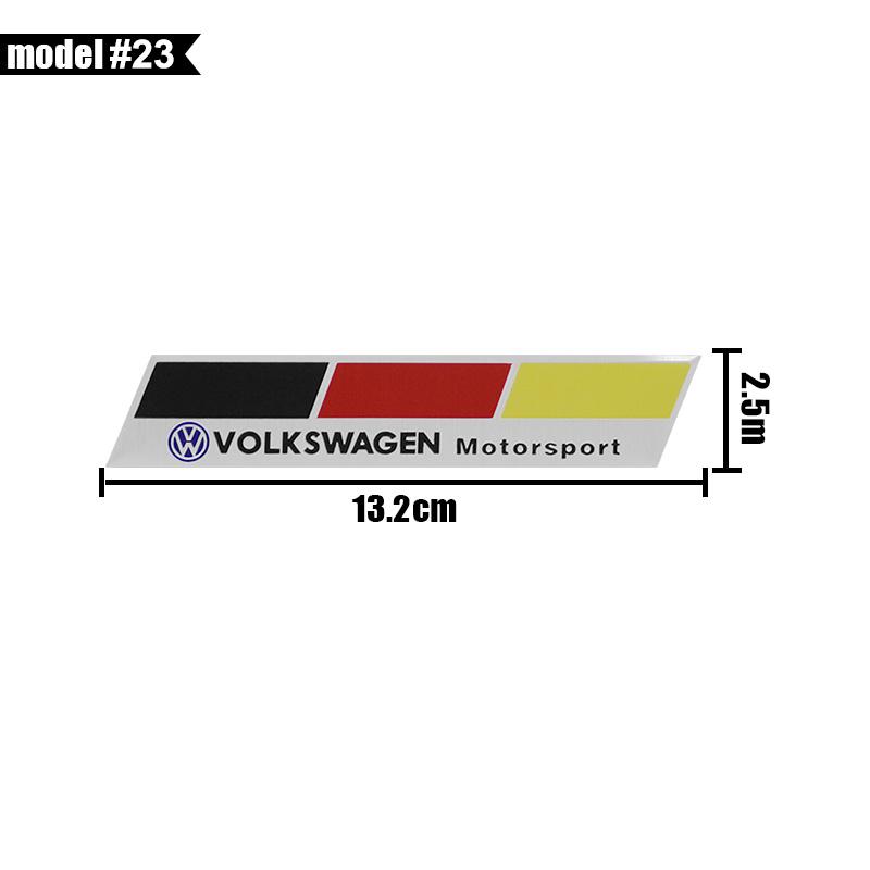 For VW Golf Tiguan Touran Polo GTI Jetta Passat CC Scirocco Arteon 3D Car Metal Emblem Badge Car Body Trunk Badge Stickers Decal