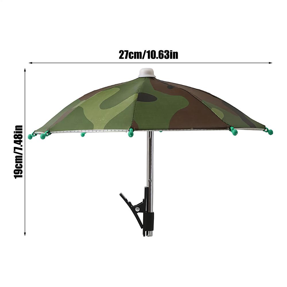2025 new Cell Phone Umbrella Holder with Clip for Sun Shade, Creative Mini Umbrella Phone Stand, Stylish Holder