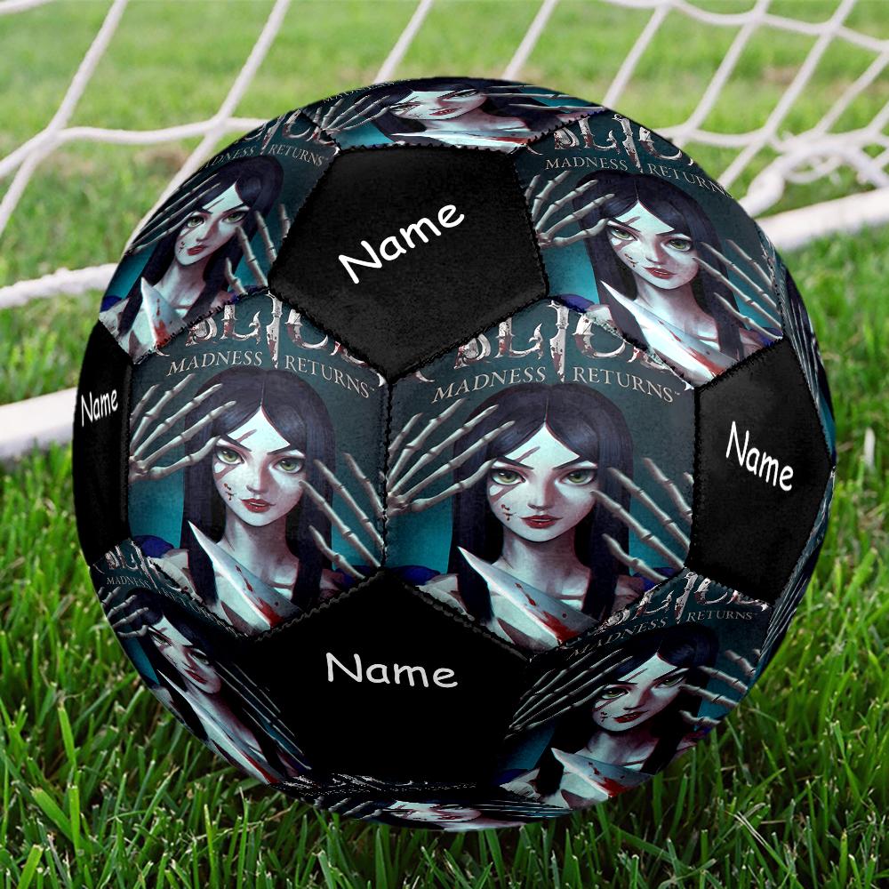 Custom Name Halloween Horror Theme Size 5 Soccer Ball, Suitable for Both Indoor and Outdoor Matches, a Gift Suitable for Everyone.
