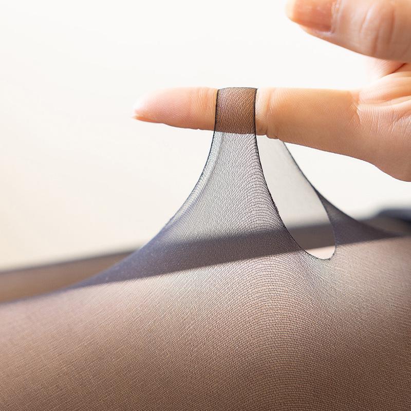 2024 Spring/Summer Breathable Ultra-Thin Black Silk Women's Pantyhose