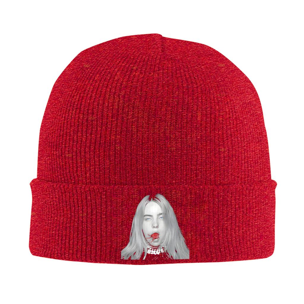 Billies Pop-Sänger Hüte Herbst Winter Mützen Mode Kappen Unisex Acryl Strickmütze