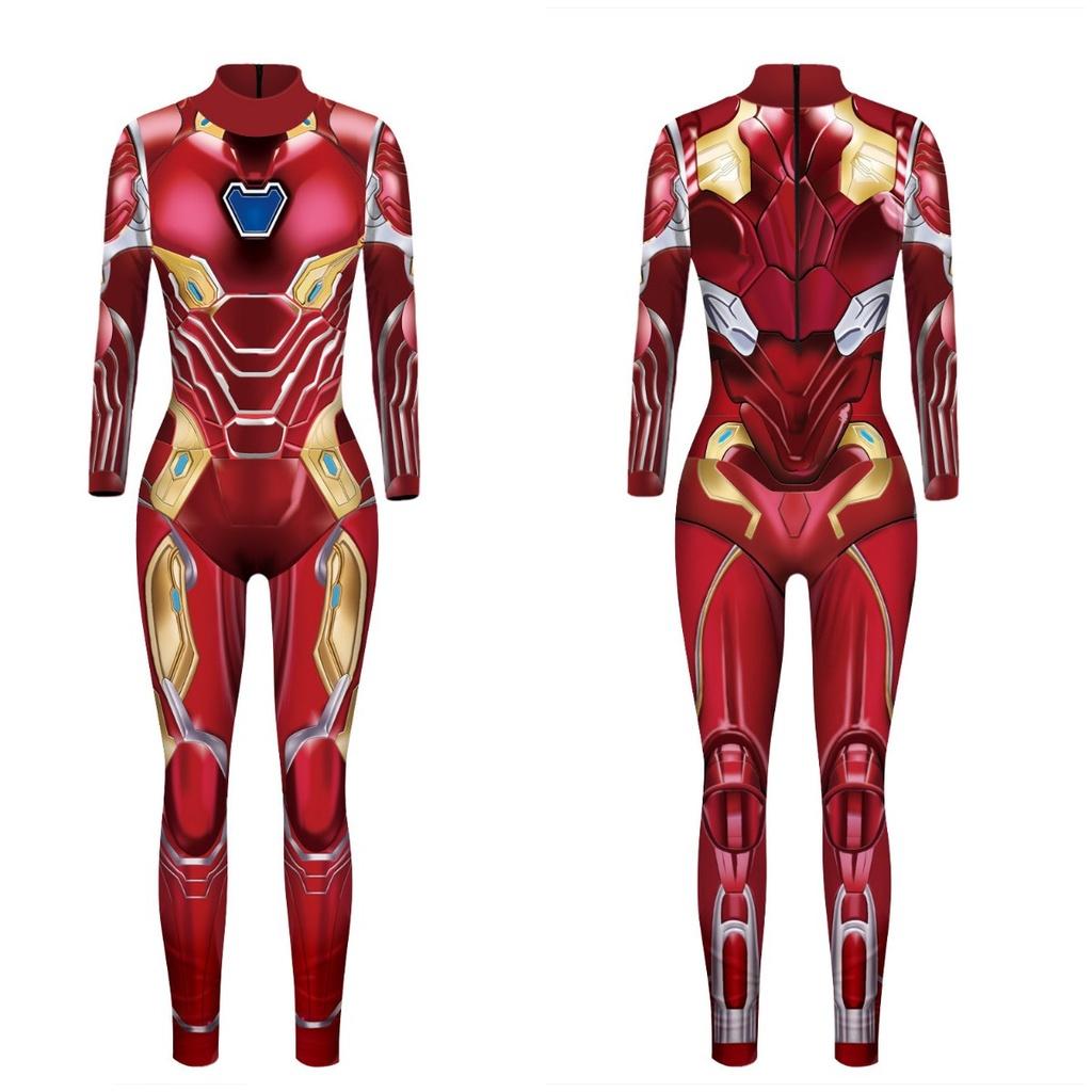 Halloween Spiderman Cosplay Jumpsuit Women's Slim Tights Bodysuit