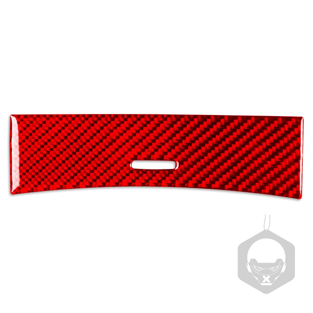 Carbon Fiber Central Storage Box Panel Trim Cover Car Interiors Accessories Decoration Sticker For Benz M-class W164 2005-2011